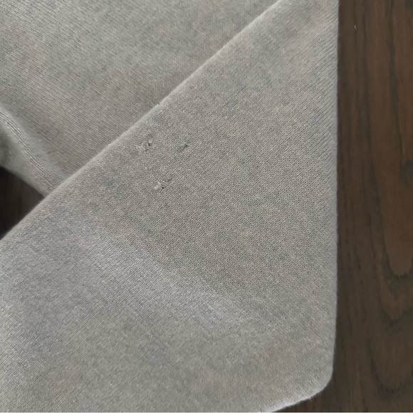 TSE 100% Cashmere Button Front Crew Neck Cardigan Sweater Heather Oatmeal Large - Picture 7 of 10